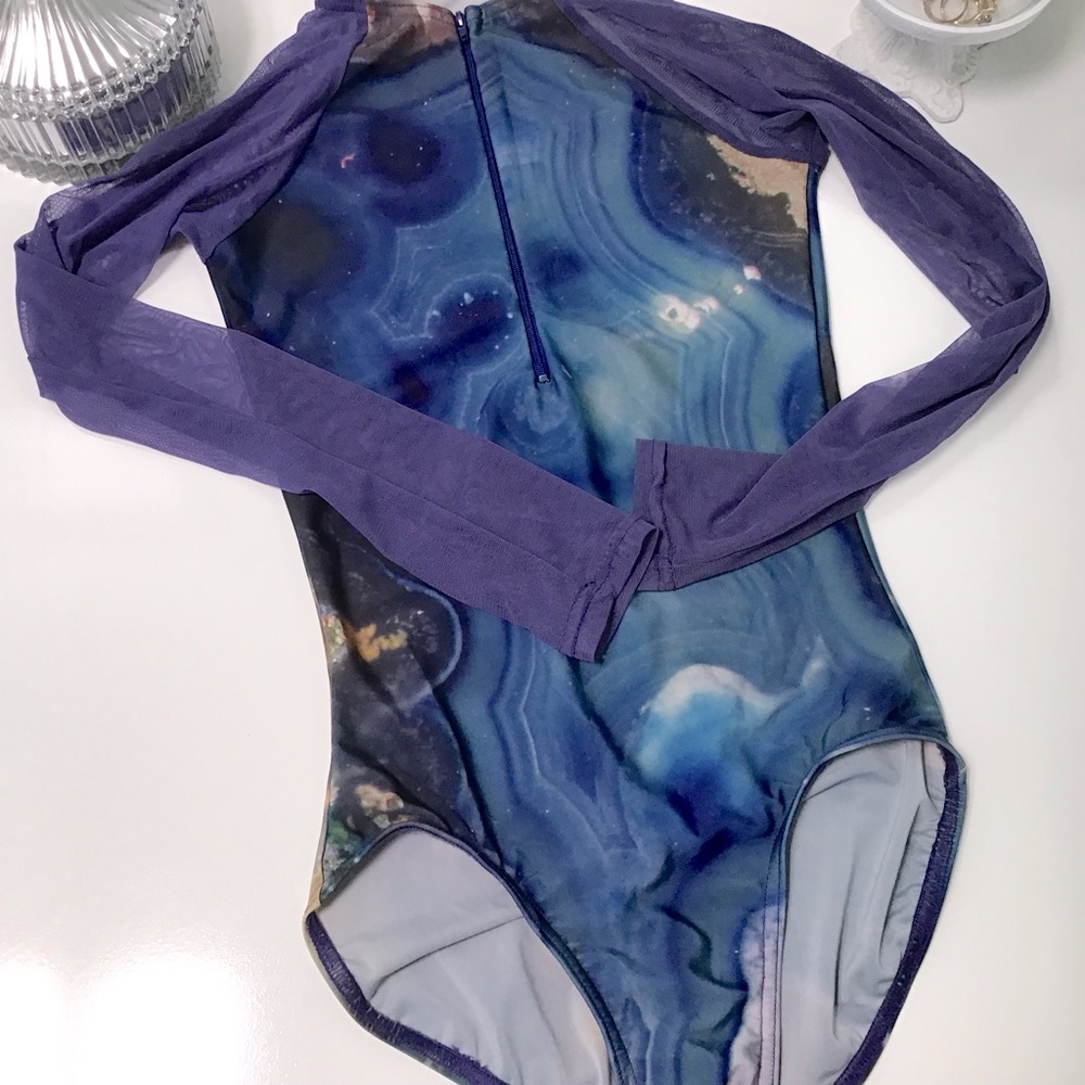 BP Design Dancewear Galaxy Leotard S EUC!